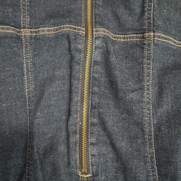 Elegant Dark Blue Denim Dress XL NWT NEW - Picture 11 of 11